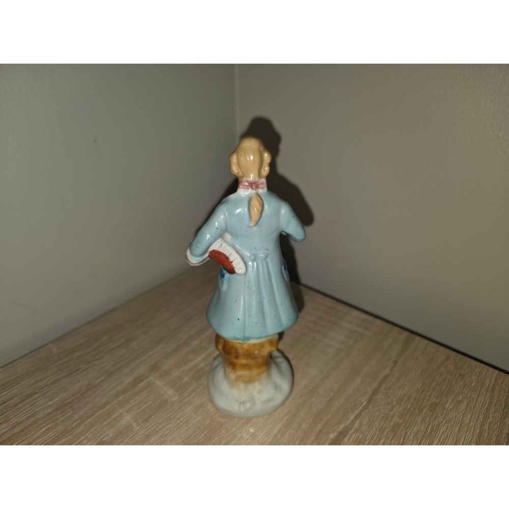Vintage Made in Occupied Japan Porcelain Colonial Gentleman Figurine Blue‎ Gold - Picture 3 of 5